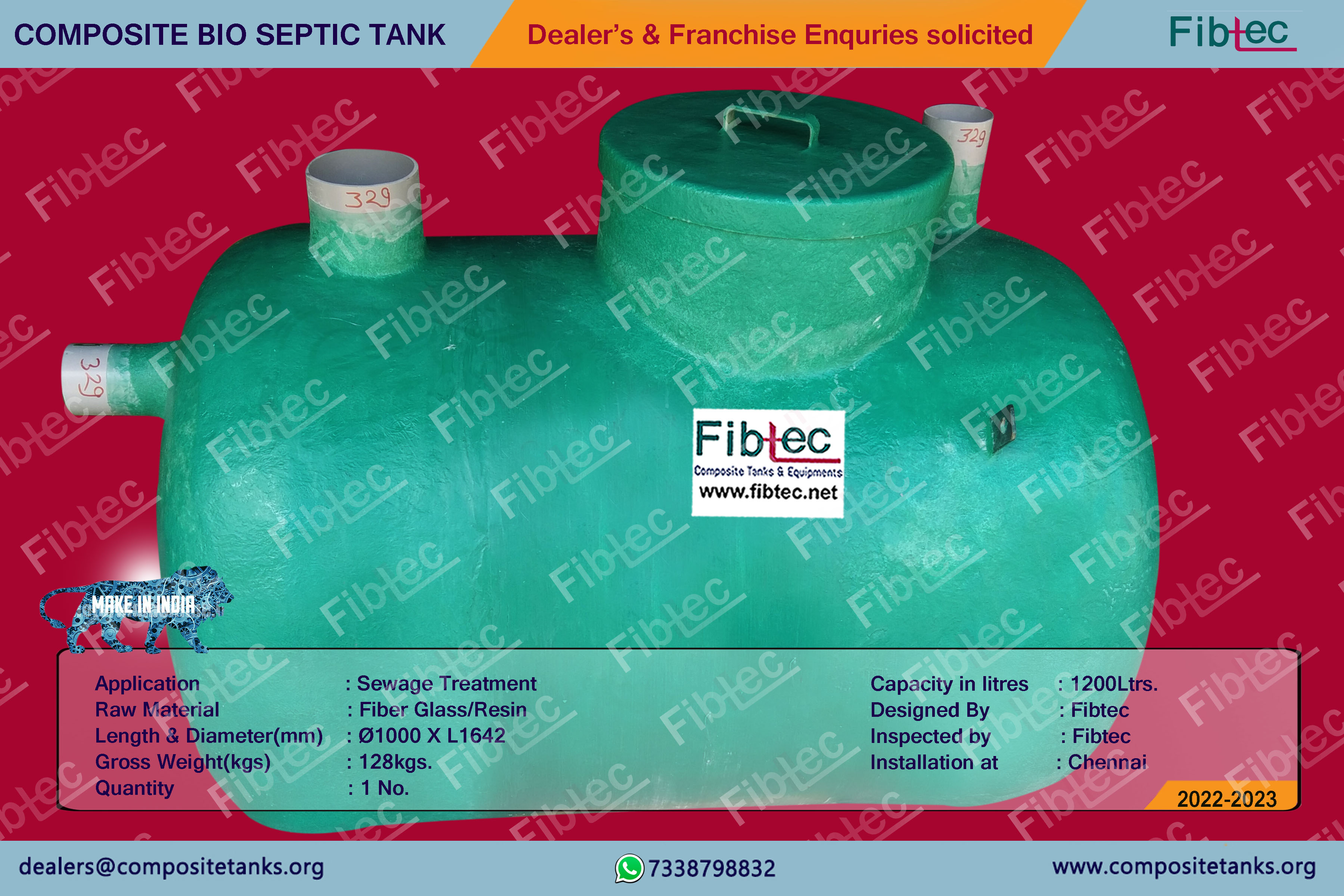 Underground FRP Septic Tanks